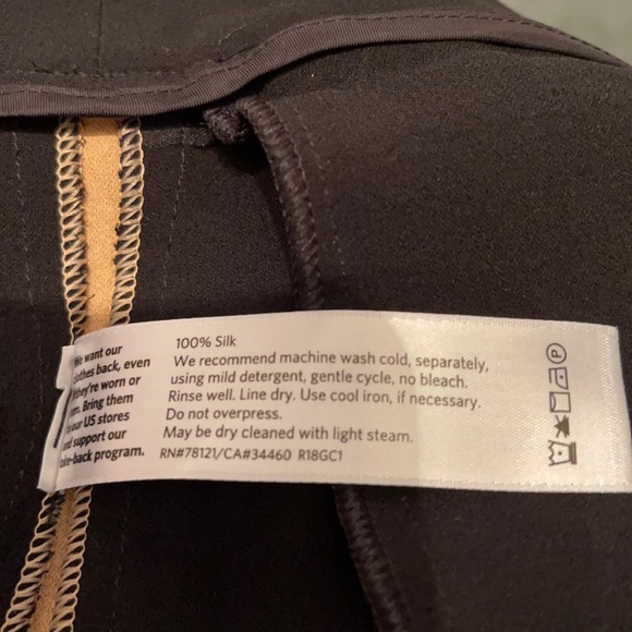 NWT EILEEN FISHER 100% SILK CREPE TROUSERS SZ 0 - Picture 11 of 11